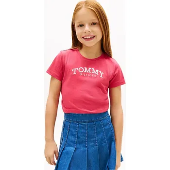 Dětské tričko Tommy Hilfiger KG0KG08974.98.122.PPY2 růžová 42X, vel. 98