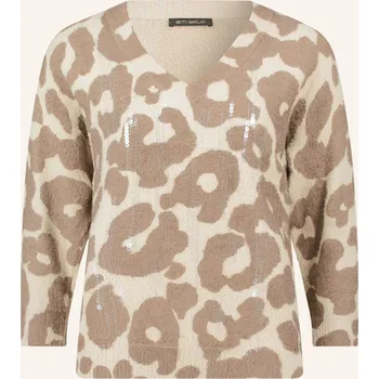 Dámský svetr Betty Barclay Dámský Svetr S 3/4 Rukávy A Flitry, béžová /...