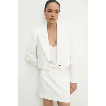Dámské sako Crop sako se šátkem Answear.LAB bílá barva WS25.KZD008 00X, vel. S