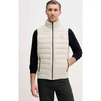 Pánská vesta Vesta BOSS Orange Odeno2 50549243 béžová 01B, vel. 52