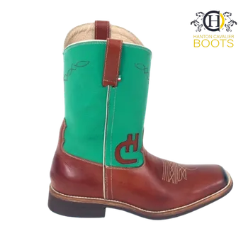 Moto oblečení Hanton Cavalier Boots Hanton Cavalier Texas "GREEN" Velikost: 45