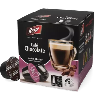 Káva Café René | Čokoládová káva - Počet kapslí pro Dolce Gusto: 16