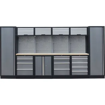 Dílenský regál Kvalitní PROFI dílenský nábytek 3920 x 495 x 2000 mm - TGS1300A9 Grey