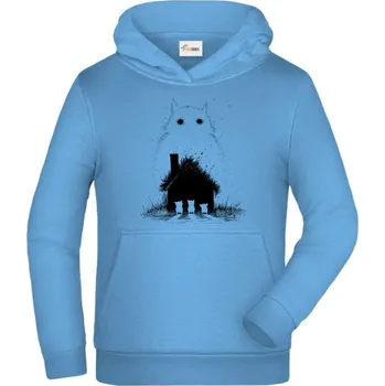 Pánské tričko Strašidelná pohádka Tři prasátka, V1, černý tisk - Dětská mikina s kapucí - 116 cm