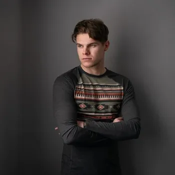 Pánské tričko Bosa Triko Bosa DR Merino Aztec