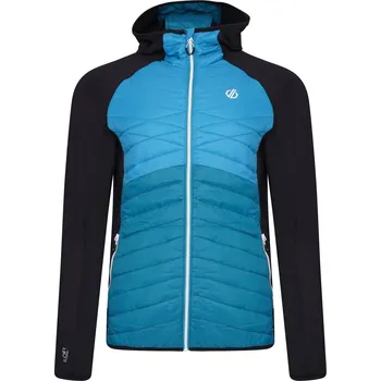 Pánská mikina Dare2b Pánská hybridní mikina Mountaieer Wool DMN396 black fjord blue Velikost: XXL