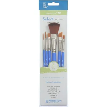 Malířský štětec Princeton Brush Selectartiste Multi-Technique 1 Sada štětců 6 ks