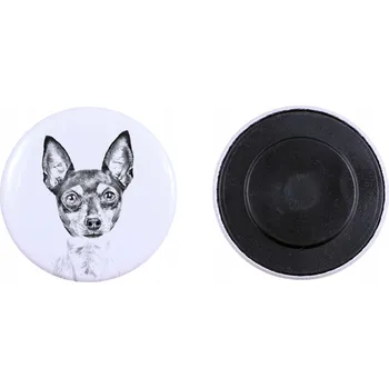 Obraz Americký toy teriér, Toy foxteriér - magnet s psím mazlíčkem, výjimečná