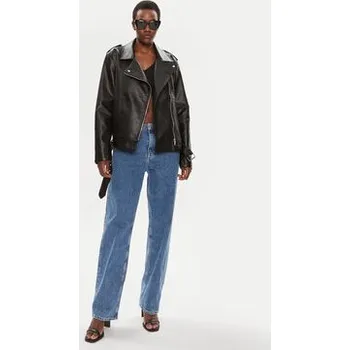 Dámská casual bunda Brave Soul Bunda z imitace kůže LJK-CONEY Černá Straight Fit 10