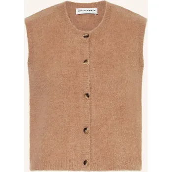 Dámská vesta Opus Pants Dámská Pletená Vesta Porah, světle hnědá, 34