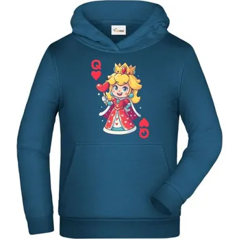 Dámské tričko Královna srdcí - Dětská mikina s kapucí - 128 cm