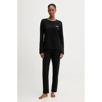 Dámské pyžamo Bavlněné pyžamo Fila dámské, černá barva, bavlněné, FPW4217 99X, vel. XS