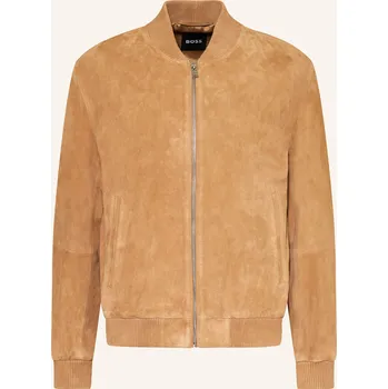 Pánský svetr Boss Pánský Kožený Blouson Muller, béžová, 48