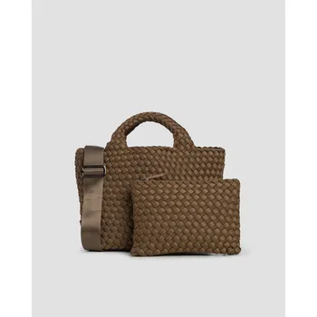 Ručně Vyplétaná Dámská Kabelka Naghedi St Barths Small Tote Sn03012ld-mink