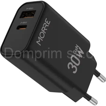 Nabíječka do sítě USB-C + USB-A černá