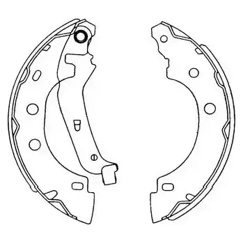 Brzdová čelist KAVO PARTS Sada brzdových čelistí KVP KBS-7410