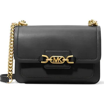 Michael Kors kožená kabelka Heather large černá gold + doprava zdarma