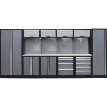 Dílenský regál Kvalitní PROFI dílenský nábytek 4235 x 495 x 2000 mm - TGS1300AA7 Grey