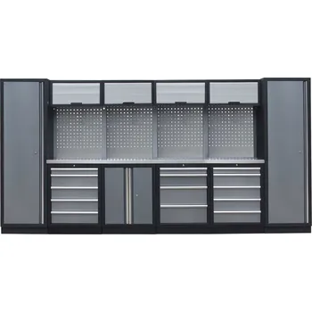 Dílenský regál Kvalitní PROFI dílenský nábytek 3920 x 495 x 2000 mm - TGS1300AW