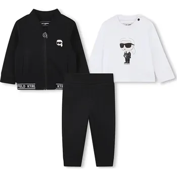 Kojenecká tepláková souprava Karl Lagerfeld černá barva, Z30658 Z30658.71.81 99X, vel. 71