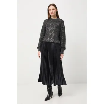 Dámská sukně Sukně Medicine tmavomodrá barva, midi, áčková RW25-SDDB06 59X, vel. XL