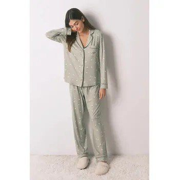 Pyžamová sada women'secret 3592480 zelená 70X, vel. S