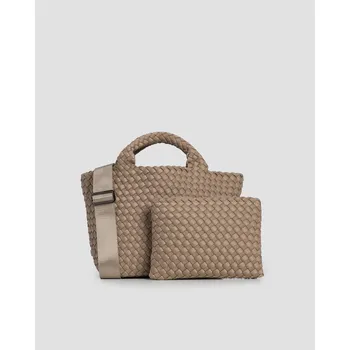 Kabelka Ručně Vyplétaná Dámská Kabelka Naghedi St Barths Small Tote Sn03012ld-cashmere