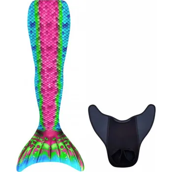 Karnevalový kostým Kostým mořské panny Kuaki Mermaids - Mořský ocas a monofin ploutev - Bali M 10-12 let