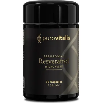Puravitalis | Liposomální Resveratrol v kapslích Obsah: 30 ks 250 mg mikronizovaného trans-resveratrolu v jedné kapsli - 60 kapslí