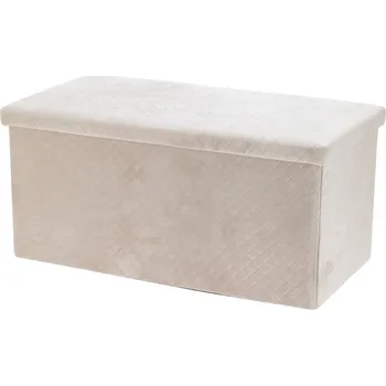 Taburet Storagesolutions Velurová taburetka s úložným prostorem MODUS, 76 x 38 x 38 cm