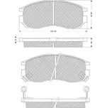 Starline Sada brzdových destiček BD S115