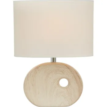 Lampička Boltze Stolní lampa OAKVILLE s porcelánovým podstavcem, 30 cm, béžová