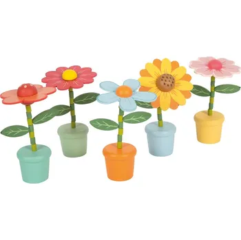 Hračka pro nejmenší Small Foot Dřevěné tančící květiny 1 ks Small foot