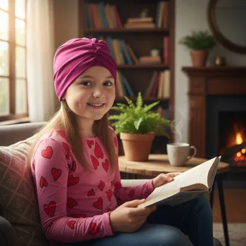 Ebbie Dětský bavlněný turban-style - MALINOVÝ