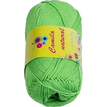 Příze Příze CAMILA natural Zelená BX13635 - 50g / 125 m