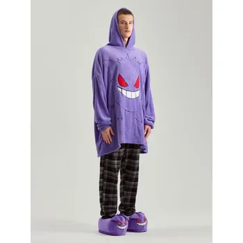 Pánské kalhoty Župan s kapucí Pokémon - S - House - purpurové - 389CK-44X