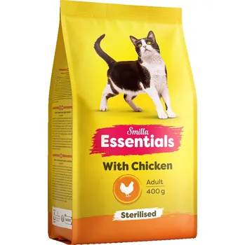 Krmivo pro kočku Smilla Essentials Adult Sterilised s kuřecím - 2 kg (5 x 400 g)