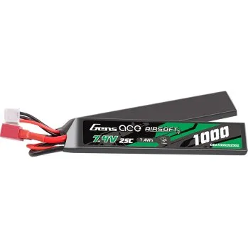 Baterie pro airsoftovou zbraň Li-pol baterie 7.4V 1000mah (25C), T-Dean - Stick + dárek zdarma