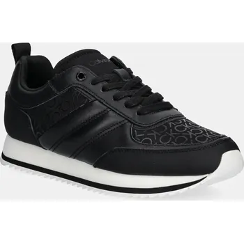 Pánské tenisky Sneakers boty Calvin Klein LOW TOP LACE UP REPR MONO HM0HM01595 černá 99X, EUR 42