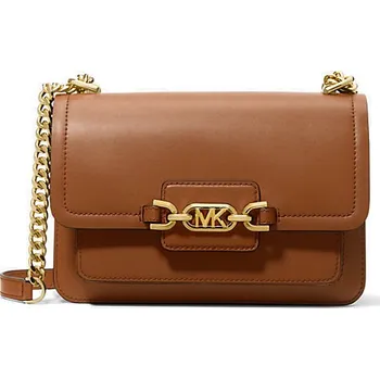 Michael Kors kožená kabelka Heather large hnědá + doprava zdarma