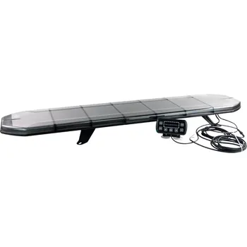 Pracovní světlo LED rampa 1200mm, oranžová, 12-24V, ECE R65, ovladač s kontrolou zvoleného režimu