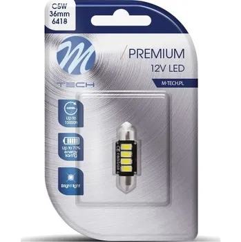 Autožárovka Žárovka 12V LED 4xSMD5730 SUFIT bílá, CAN-BUS, délka 36mm, na blistru, LB334W-01B