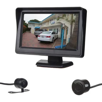Autorádio Parkovací systém se 4-mi čidly a kamerou + LCD 4,3"