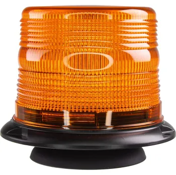 Pracovní světlo LED maják, 12-48V, 48xLED oranžový, magnet, ECE R65
