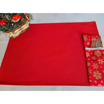 prostírání Prostírání kanavas červený (Prostírání kanavas červený)