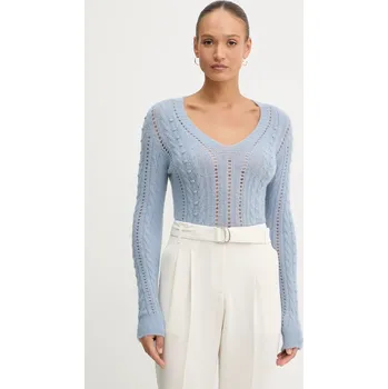 Pánský svetr Svetr s příměsí vlny Twinset 252TT3137 modrá 50X, vel. M