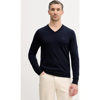 Pánský svetr Svetr z hedvábné směsi Guess DAREN pánský, tmavomodrá barva, M5YR27 Z0122 M5YR27.Z0122 59X, vel. M