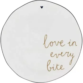 Talíř Bastion Collections Dezertní talíř LÁSKA V KAŽDÉM SOUSTU 16 cm