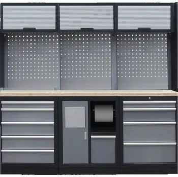 Dílenský regál Sestava 6-ti ks PROFI dílenského nábytku 2040 x 495 x 2000 mm - TGS1301RRRDD Grey