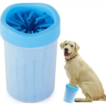Miska pro psa Silikonový kelímek na čištění psích tlapek velký modrý (KMP5)